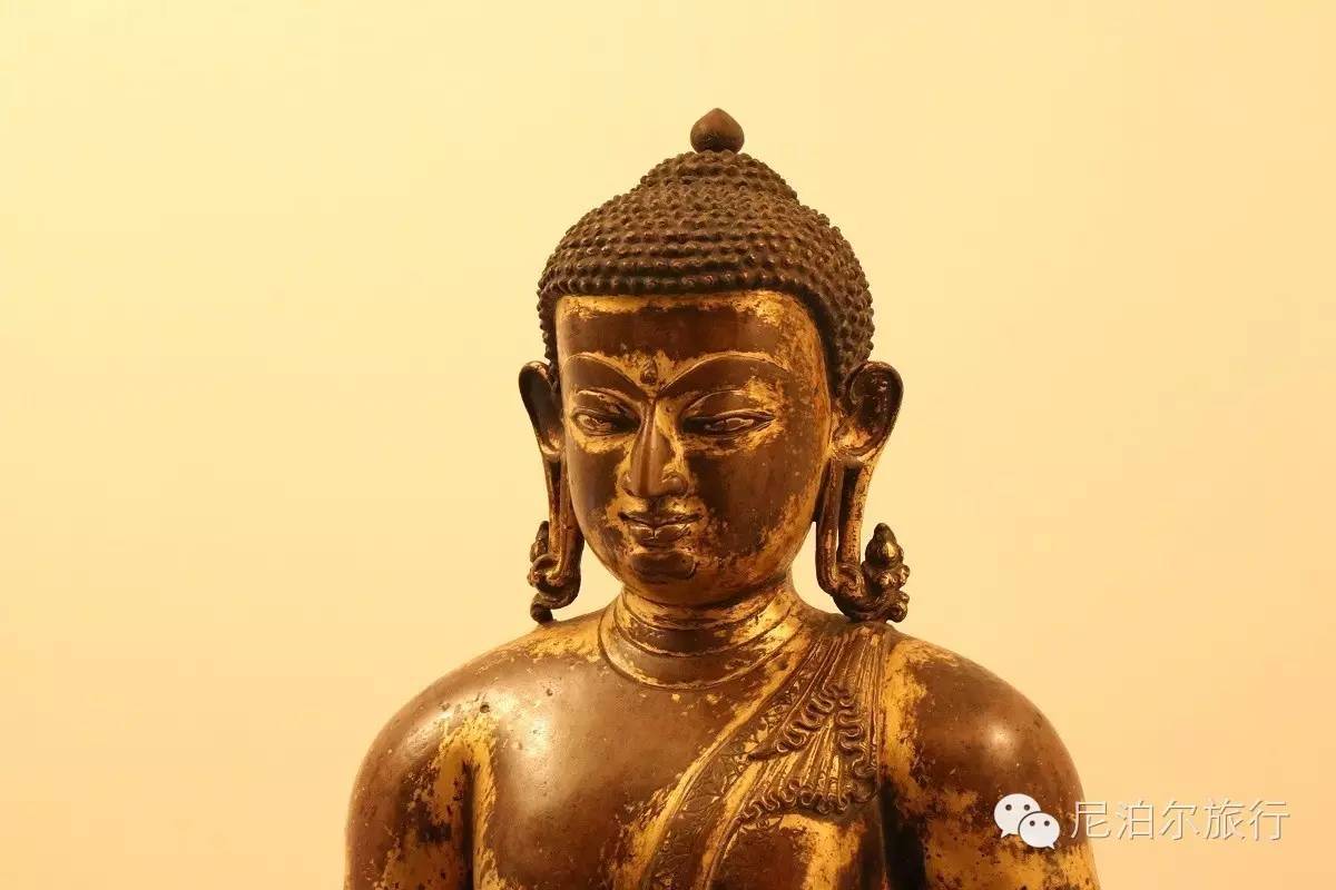 尼泊尔艺术：鎏金铜佛造像
