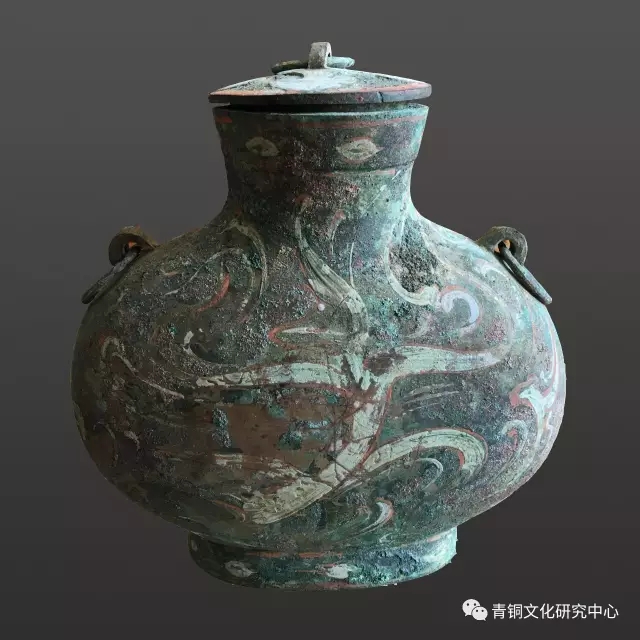 从鄂尔多斯地区出土的一件西汉彩绘青铜扁壶略论彩绘青铜器